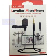 Щипка с микрофон Lavalier 3.5mm Aux GL-142 / Clip-on Microphone - черна