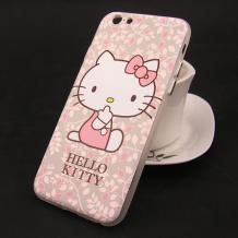 Луксозен твърд гръб за Apple iPhone 6 / iPhone 6S - Hello Kitty