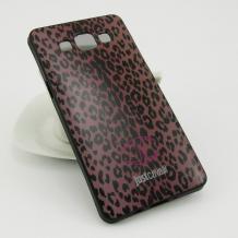 Силиконов калъф / гръб / TPU JustCavalli за Samsung Galaxy A5 A500 - розов леопард