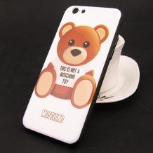 Луксозен твърд гръб за Apple iPhone 6 / iPhone 6S - Teddy Bear / MOSCHINO