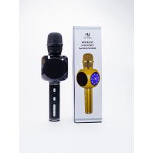 Караоке микрофон с вградени стерео високоговорители / Bluetooth Wireless Microphone Speaker YS-60 - черен