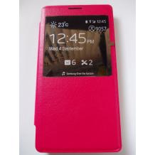 Кожен калъф Flip тефтер S-View за Samsung Galaxy Note 3 N9000 / Samsung Note III N9005 - червен
