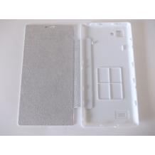 Ултра тънък кожен калъф Flip тефтер за LG Optimus 4X P880 - бял