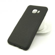 Луксозен силиконов калъф / гръб / TPU за Samsung Galaxy C5 - черен