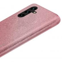 Силиконов калъф / гръб / TPU за Samsung Galaxy A14 5G - розов кейс / брокат