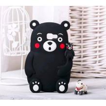 Силиконов калъф / гръб / TPU 3D за Samsung Galaxy A5 2017 A520 - Teddy Bear / черен