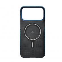 Оригинален кейс Magsafe за iPhone 17 Pro PITAKA Ultra Slim Moonrise Case - Син