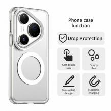 Удароустойчив калъф / кейс със MagSafe за Huawei Pura 80 Pro / Pura 80 Ultra – Прозрачен гръб