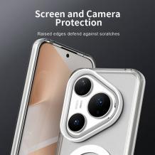 Удароустойчив калъф / кейс със MagSafe за Huawei Pura 80 Pro / Pura 80 Ultra – Прозрачен гръб