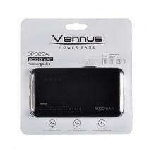 Универсална външна батерия Vennus / Universal Power Bank  Vennus / Micro USB Data Cable 9000mAh - черна