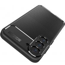 Луксозен силиконов калъф / кейс / TPU Auto Focus за Samsung Galaxy S25 Edge - черен / Carbon