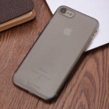 Ултра тънък силиконов калъф / гръб / TPU G-CASE Ultra thin за Apple iPhone 7 Plus - сив / прозрачен