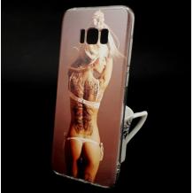 Силиконов калъф / гръб / TPU за Samsung Galaxy S8 Plus G955 - момиче с татуси