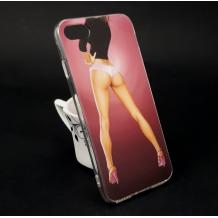 Силиконов калъф / гръб / TPU за Apple iPhone 7 - момиче с дълги крака
