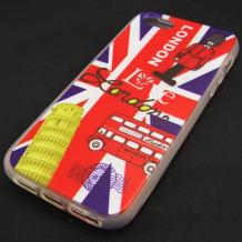 Силиконов калъф / гръб / TPU за Apple iPhone 5 / iPhone 5S - I Love London