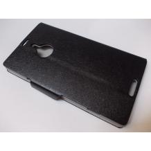 Луксозен кожен калъф Flip тефтер със стойка за Nokia Lumia 1520 - черен