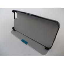 Луксозен кожен калъф Flip тефтер със стойка за Apple iPhone 5 / iPhone 5S - бял / с магнит