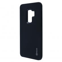 Луксозен силиконов калъф / гръб / TPU Roar Mil Grade Hybrid Case за Samsung Galaxy S9 Plus G965 - черен