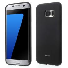 Луксозен силиконов калъф / гръб / TPU Roar All Day за Samsung Galaxy S7 G930 - черен / мат