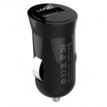 Mини USB зарядно за кола / Mini USB Car Charger LDNIO DC 12V-24V - черно