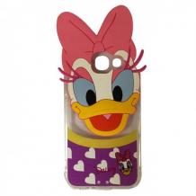 Силиконов калъф / гръб / TPU 3D за Samsung Galaxy A3 2017 A320 - прозрачен / Daisy Duck