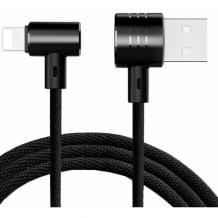 Оригинален USB кабел Baseus Магнитен T-TYPE 2в1 micro и iOS кабел / CALTX-A01 - черен