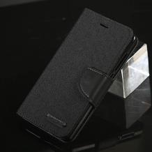 Луксозен кожен калъф Flip тефтер със стойка MERCURY Fancy Diary за  LG X Screen - черен
