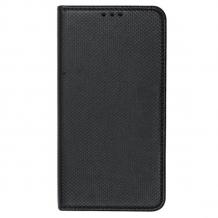 Кожен калъф Magnet Case със стойка за LG G6 - черен