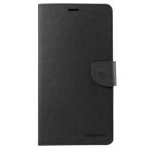 Луксозен кожен калъф Flip тефтер със стойка MERCURY Fancy Diary за Xiaomi RedMi 3S - черен