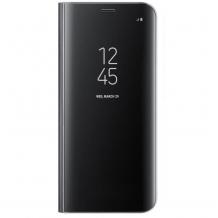 Луксозен калъф Clear View Cover с твърд гръб за Huawei P10 - черен