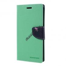 Луксозен кожен калъф Flip тефтер със стойка MERCURY Fancy Diary за HTC Desire 628 - резида
