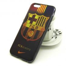 Силиконов калъф / гръб / TPU за Apple iPhone 6 / iPhone 6S - цветен / FC Barcelona