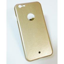 Твърд гръб / капак / за Apple iPhone 6 / iPhone 6S - бежов / змийска кожа