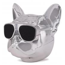 Тонколона Dog Head Bluetooth / Dog Head Bluetooth Wireless Stereo Speaker - сребриста