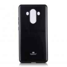 Луксозен силиконов калъф / гръб / TPU Mercury GOOSPERY Jelly Case за Huawei Mate 10 Pro - черен