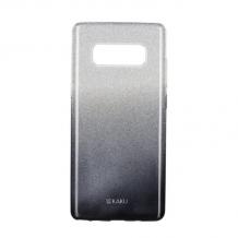 Луксозен силиконов калъф / гръб / TPU Kakusiga за Samsung Galaxy Note 8 N950 - преливащ брокат / сребрист