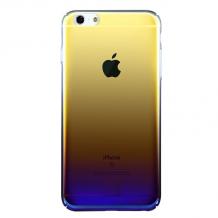 Луксозен гръб Glaze Case за Apple iPhone 6 Plus / iPhone 6S Plus - преливащ / златисто и лилаво