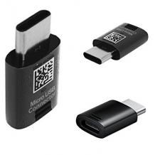 Оригинален преходник /адаптер/ за зареждане Samsung EE-GN930BB от Micro USB към Type-C - черен