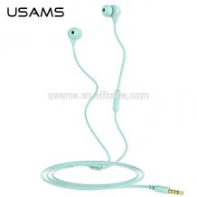 Оригинални стерео слушалки USAMS / handsfree / 3.5mm / EP-9 за смартфон - мента