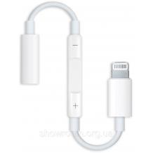 Аудио преходник 3.5mm към iOS (iPhone) MH020/ Apple 3.5 mm Lightning Headphone Jack Adapter MH020- бял