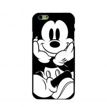  Твърд гръб / капак / за Apple iPhone 6 / iPhone 6S - черен / Mickey Mouse