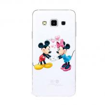 Твърд гръб за Samsung Galaxy S3 I9300 / Samsung S3 Neo i9301 - Mickey and Minnie / прозрачен