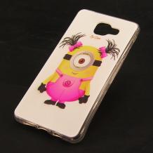 Силиконов калъф / гръб / TPU за Samsung Galaxy A5 2016 A510 - Girl Minion / момиче миньон