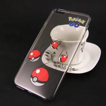 Твърд гръб за Apple iPhone 6 / iPhone 6S- прозрачен / Pokemon Ball