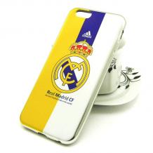 Силиконов калъф / гръб / TPU за Apple iPhone 6 / iPhone 6S - Real Madrid / жълт