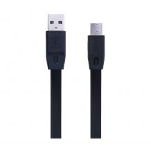 Micro USB кабел REMAX - черен / плосък
