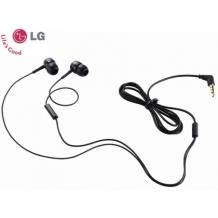Оригинални стерео слушалки / handsfree / за LG G6 - черни