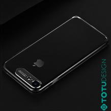 Луксозен гръб TOTU Design Sparkling Series за Apple iPhone 7 Plus / iPhone 8 Plus- прозрачен / черен кант