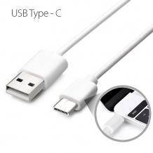 Оригинален USB кабел за Sony Xperia XZ / Type C - бял