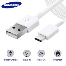 Оригинален USB кабел за Samsung Galaxy A5 2017 A520 / Type C 3.0 - бял